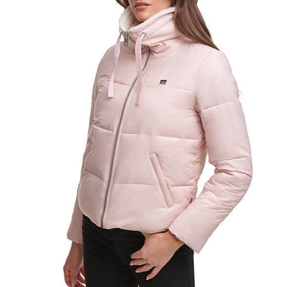 💙HP💙 Levi's Microfiber Heavyweight Puffer Jacket - Picture 1 of 16